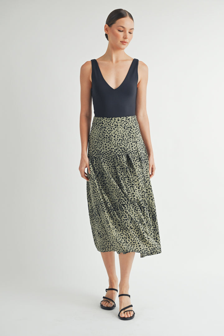 Animal Print Midi Skirt I ABHB0105 I INSTOCK