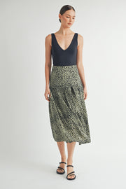 Animal Print Midi Skirt I ABHB0105 I INSTOCK