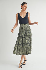 Animal Print Midi Skirt I ABHB0105 I INSTOCK