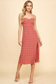 Spaghetti Strap Midi Dress / S#ABHD0133