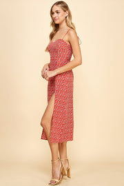 Spaghetti Strap Midi Dress / S#ABHD0133