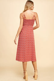 Spaghetti Strap Midi Dress / S#ABHD0133