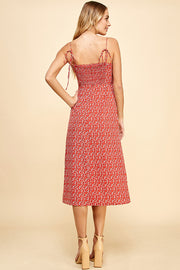 Spaghetti Strap Midi Dress / S#ABHD0133