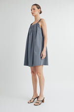 Load image into Gallery viewer, PANEL PLEATED MINI DRESS I ABHD4560
