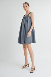 PANEL PLEATED MINI DRESS I ABHD4560