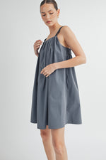 Load image into Gallery viewer, PANEL PLEATED MINI DRESS I ABHD4560
