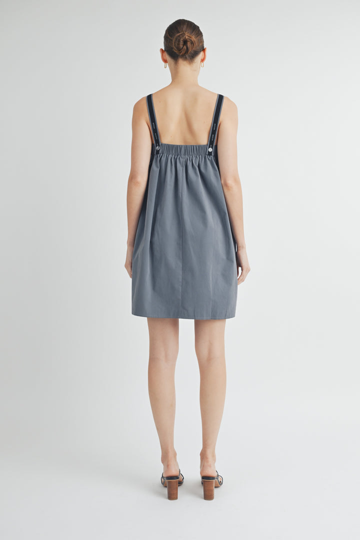 PANEL PLEATED MINI DRESS I ABHD4560