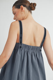 PANEL PLEATED MINI DRESS I ABHD4560