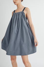 PANEL PLEATED MINI DRESS I ABHD4560