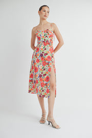 Spaghetti Strap Midi Dress I ABHD4561