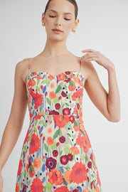 Spaghetti Strap Midi Dress I ABHD4561