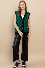 Load image into Gallery viewer, Houndtooth Sweater Vest I ABHS0105

