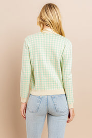 Plaid Cardigan / S#ABHS0126