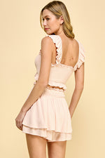 Load image into Gallery viewer, SMOCKED CROP TOP | ABHT0122 | IN STOCK
