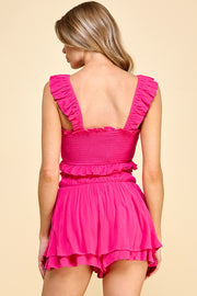 SMOCKED CROP TOP | ABHT0122 | IN STOCK