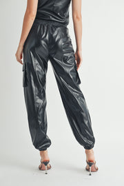 Leather Cargo Pants I ABJB7562