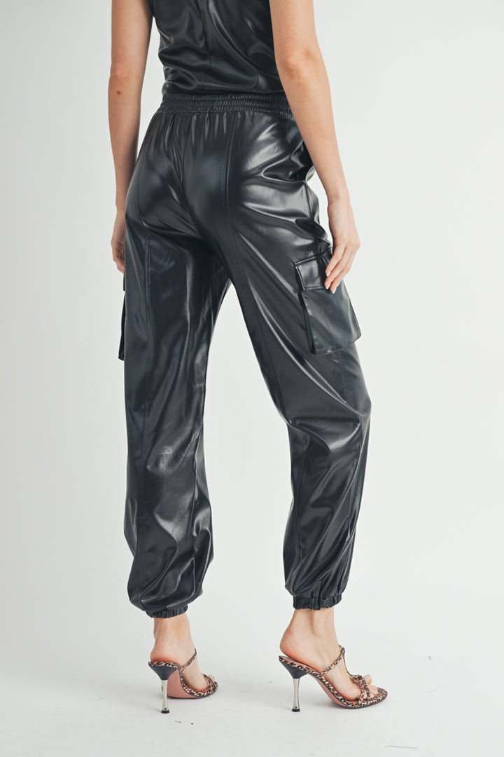 Leather Cargo Pants I ABJB7562