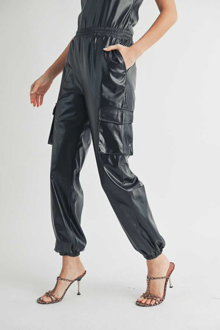 Leather Cargo Pants I ABJB7562