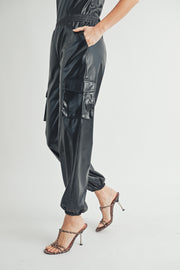 Leather Cargo Pants I ABJB7562