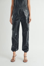 Leather Cargo Pants I ABJB7562