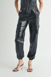 Leather Cargo Pants I ABJB7562