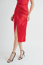 Satin Cami Midi Dress I ABJD7521 I SHIP 09/25/24