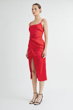 Load image into Gallery viewer, Satin Cami Midi Dress I ABJD7521 I SHIP 09/25/24

