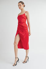Load image into Gallery viewer, Satin Cami Midi Dress I ABJD7521 I SHIP 09/25/24
