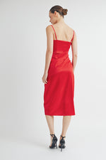 Load image into Gallery viewer, Satin Cami Midi Dress I ABJD7521 I SHIP 09/25/24
