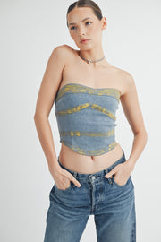 Denim Foil Top I ABJT7523