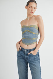 Denim Foil Top I ABJT7523