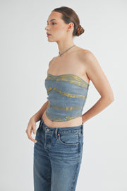 Denim Foil Top I ABJT7523