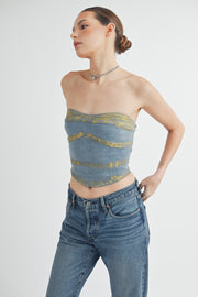 Denim Foil Top I ABJT7523