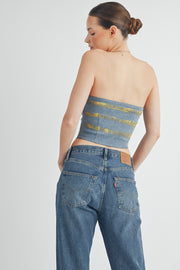 Denim Foil Top I ABJT7523