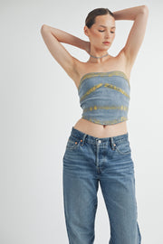 Denim Foil Top I ABJT7523