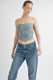 Denim Foil Top I ABJT7523