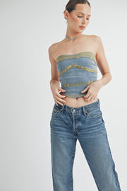 Denim Foil Top I ABJT7523