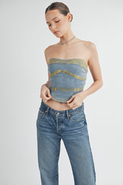 Denim Foil Top I ABJT7523