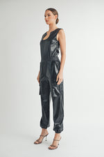 Load image into Gallery viewer, Faux Leather Bodysuit | ABJT7525 | ETA:TBD
