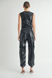 Faux Leather Bodysuit | ABJT7525 | ETA:TBD