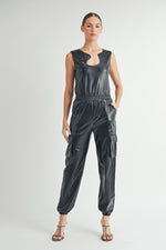 Load image into Gallery viewer, Faux Leather Bodysuit | ABJT7525 | ETA:TBD
