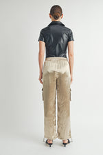 Load image into Gallery viewer, Faux Leather Bodysuit I ABJT7542

