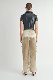 Faux Leather Bodysuit I ABJT7542