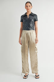 Faux Leather Bodysuit I ABJT7542