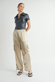 Faux Leather Bodysuit I ABJT7542