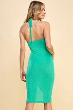 Load image into Gallery viewer, Cutout Ruched Dress / S#ABMD0608
