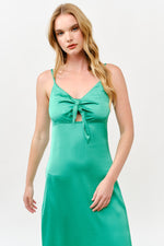 Load image into Gallery viewer, Front Tie Midi Dress  / S#ABMD0642
