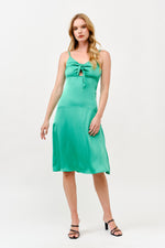 Load image into Gallery viewer, Front Tie Midi Dress  / S#ABMD0642
