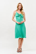 Load image into Gallery viewer, Front Tie Midi Dress  / S#ABMD0642
