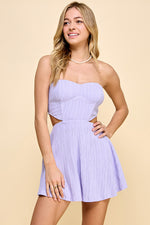Load image into Gallery viewer, Cutout Strapless Romper / S#ABNB0604

